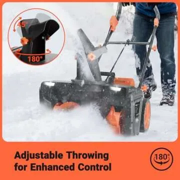 Voltask 48V Cordless Snow Blower for Effortless Winter Cleanup