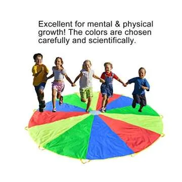 Rettebovon Multi-Purpose 12ft Play Parachute for Kids