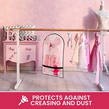 Clear Dance Garment Bags for Dancers with Pockets