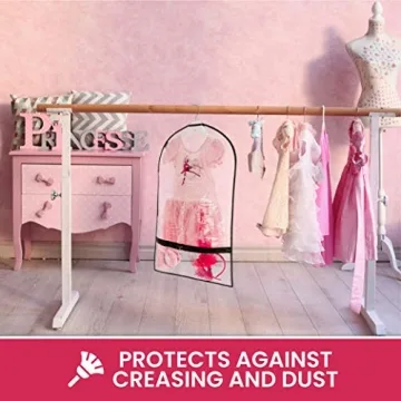 Clear Dance Garment Bags for Dancers with Pockets