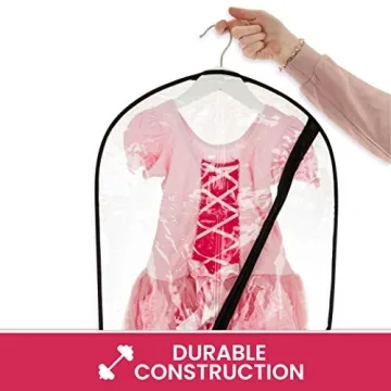 Clear Dance Garment Bags for Dancers with Pockets