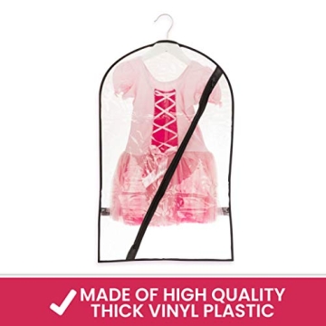 Clear Dance Garment Bags for Dancers with Pockets