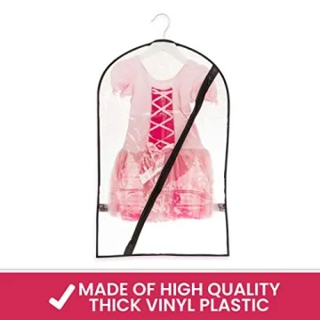 Clear Dance Garment Bags for Dancers with Pockets