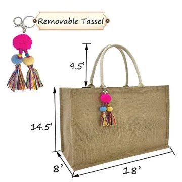 Stylish Hibala Woven Beach Tote - Eco-Friendly & Durable