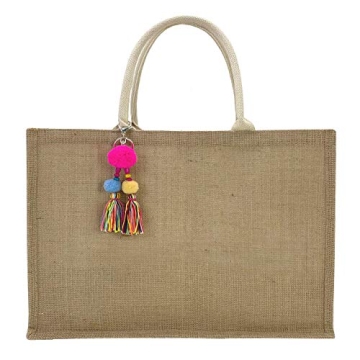 Stylish Hibala Woven Beach Tote - Eco-Friendly & Durable