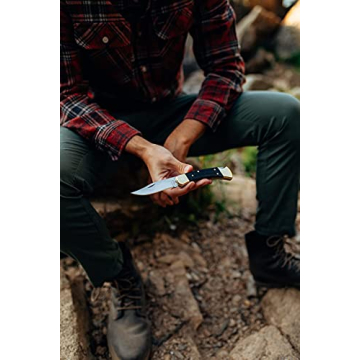 Buck Knives 110 Folding Hunter Knife with Leather Sheath