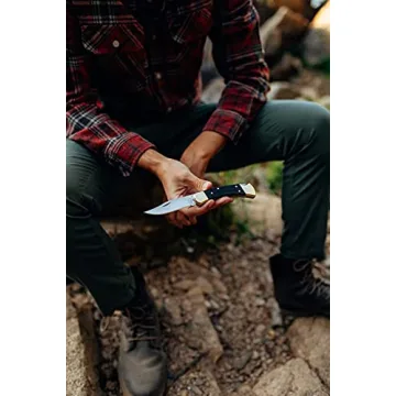 Buck Knives 110 Folding Hunter Knife with Leather Sheath