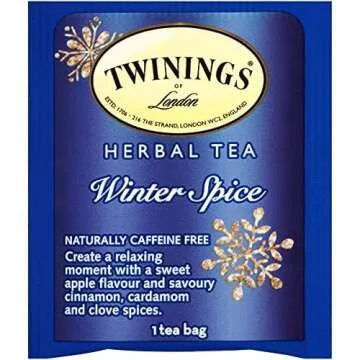 Twinings Winter Spice Herbal Tea - Caffeine-Free with Apple, Cinnamon, 20 Bags