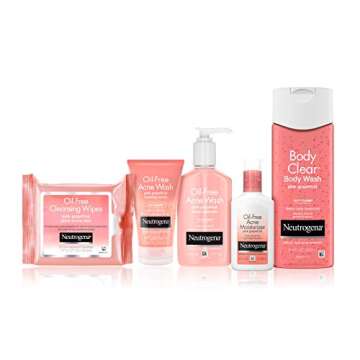 Neutrogena Body Clear Acne Treatment Body Wash with 2% Salicylic Acid Acne Medicine to Prevent Body Breakouts,Pink Grapefruit Shower Gel for Back,Chest & Shoulders,Vitamin C,8.5 fl. oz (Pack of 3)