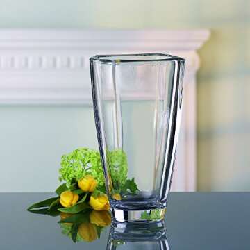Nachtmann Carre 9.8-Inch Crystal Vase