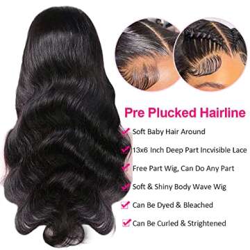 210% Density Body Wave Lace Front Wig for Women
