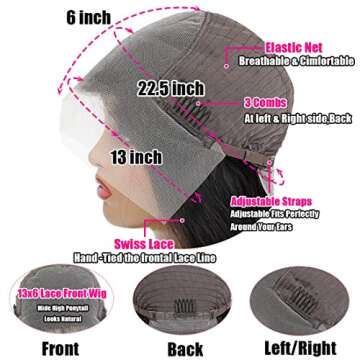 210% Density Body Wave Lace Front Wig for Women