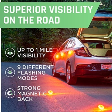 HOKENA 11 Piece LED Road Flares Emergency Kit