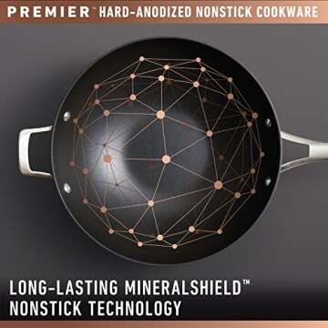 Calphalon Premier Hard-Anodized Nonstick Cookware, 11-Piece Pots and Pans Set, Dishwasher and Oven S...