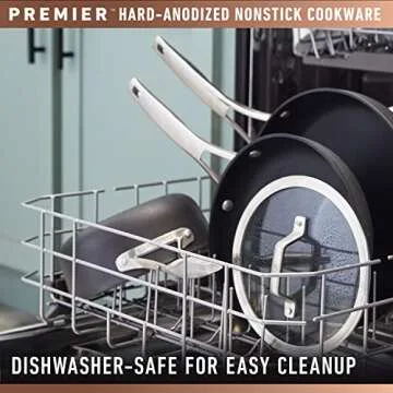 Calphalon Premier Hard-Anodized Nonstick Cookware, 11-Piece Pots and Pans Set, Dishwasher and Oven Safe, with MineralShield Nonstick Technology, Durable and Versatile Kitchen Cookware