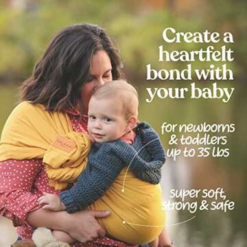 Nalakai Ring Sling Baby Carrier - Stylish Baby Wrap Enhancing Bonding