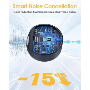 QUZAZBU Wireless Lavalier Microphone for iPhone/Android, Mini Microphone with Noise Cancellation, Magnetic Backclip, 2 Pack USB-C Mini Mic for Content Creators, Vlogging, Youtubers, Influencers