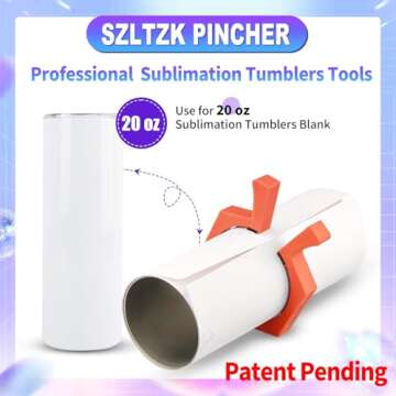 2 Pack Sublimation Tumblers Pinch,Tumbler Clamp for Sublimation,Cup Cradle for Crafting Tumblers,Sub...