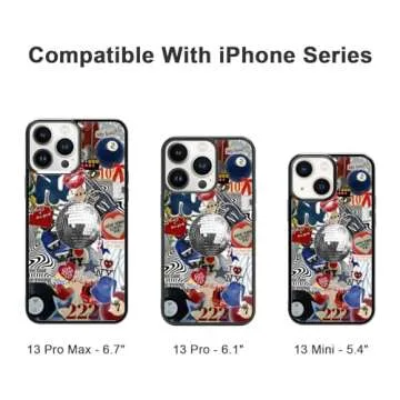 Axulimin Cute Trendy New York Coquette Collage Aesthetic Phone Case for iPhone 16 15 14 13 12 11 8 7 XR X XS Pro Max Plus Mini SE Case for Teen Girls Women Kids Girls