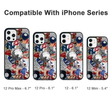 Axulimin Cute Trendy New York Coquette Collage Aesthetic Phone Case for iPhone 16 15 14 13 12 11 8 7 XR X XS Pro Max Plus Mini SE Case for Teen Girls Women Kids Girls