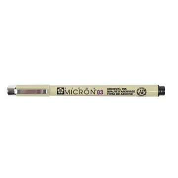 Sakura Pigma Micron Fineliners 0.3mm Black Pack of 3