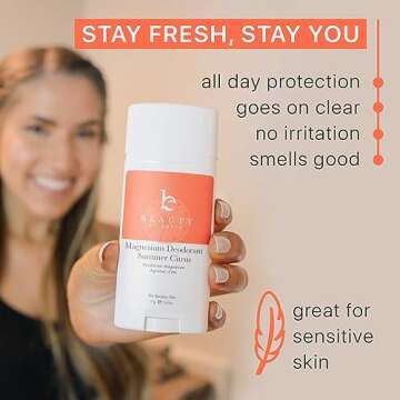 Aluminum Free Deodorant for Women & Men - Magnesium Deodorant for Men & Womens Deodorant, Mens Deodorant Aluminum Free, All Natural Deodorant for Women, Kids Deodorant Girls, Sensitive Skin Deodorant