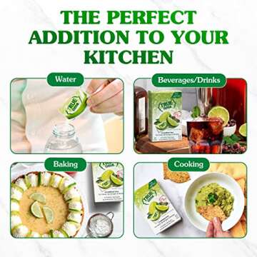 TRUE LIME Water Enhancer, Bulk Dispenser Pack, 0 Calorie Drink Mix Packets, Sugar Free Flavoring Powder, Water Flavo Made with Real Limes, 100 Count (Pack of 2)