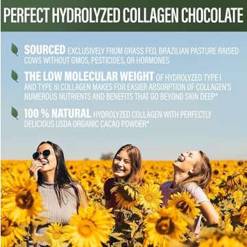Perfect Supplements - Perfect Hydrolyzed Collagen Chocolate – 396 Grams – Bovine Hydrolyzed Collagen Peptides – Pesticide & Hormone Free – Brazilian Pasture Raised
