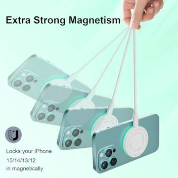 MagSafe Charger 2Pack Fast Wireless 15W Magnetic Charger