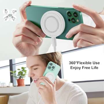 MagSafe Charger 2Pack Fast Wireless 15W Magnetic Charger