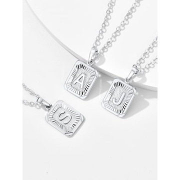 U7 Personalized Initial Necklace for Men and Women
