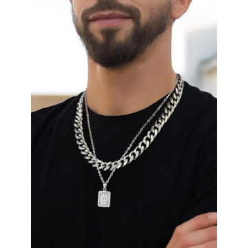 U7 Personalized Initial Necklace for Men and Women