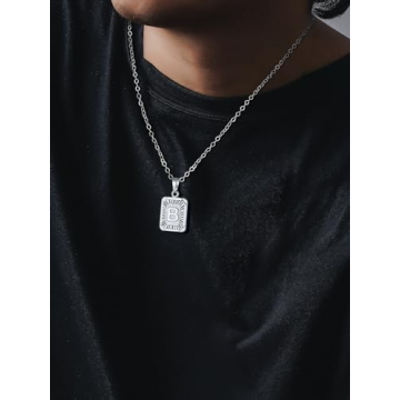 U7 Personalized Initial Necklace for Men and Women