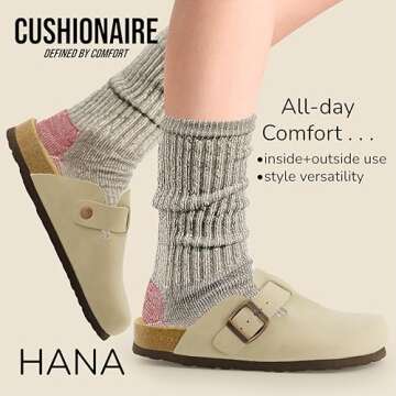 CUSHIONAIRE Hana Women's Stylish Slip-On Clogs