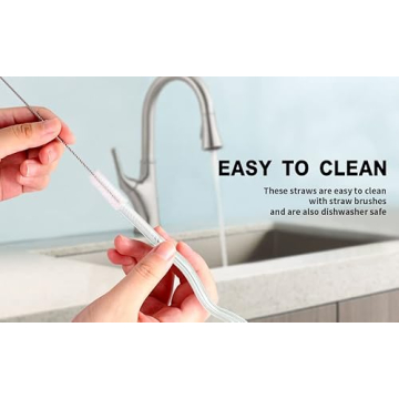 Colorful Reusable Glass Straws for Delicious Sipping