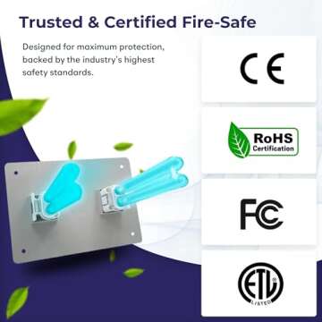 BioShieldUV® HVAC UV Light Air Purifier Whole House Dual UV UVC Light in Duct for HVAC Duct Filter, 18 Watts 2 Bulbs 110V Lamp - UVC Light for HVAC AC Air Conditioner, UV Light for AC System