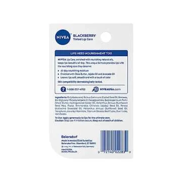 NIVEA Blackberry Tinted Lip Balm with Shea Butter 0.17 Oz