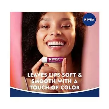 NIVEA Blackberry Tinted Lip Balm with Shea Butter 0.17 Oz