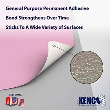 4" X 6" Direct Thermal Perforated Stickers Labels for Shipping Labels, Inventory, and Color Coding - Compatible with Zebra, Rollo, Godex and More (Pink, 6 Rolls)