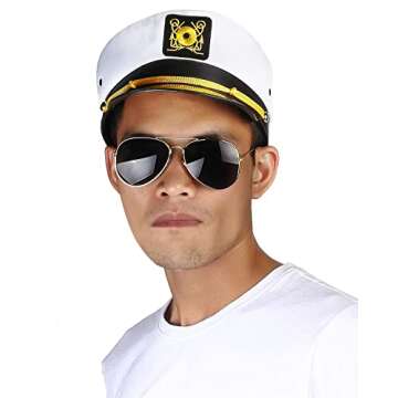 Beelittle Yacht Captain Hat Costume Accessories Set