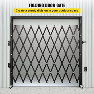 Durable VEVOR Folding Security Gate, 87"H x 85"W