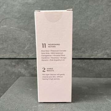 FLEUR & BEE Face Wash | 100% Vegan & Cruelty Free | Non Drying, Gentle, Daily Use | Dermatologist Tested Facial Cleanser with Natural and Organic Ingredients | So Clean (3.7 Fl Oz)