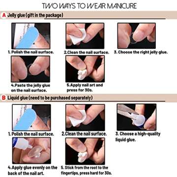 YOSOMK French Tip Press on Nails Medium Lendth Nude Almond Fake Nails with Rhinestones Designs Glossy Stick on Nails Full Cover Acrylic False Nails for Women, 1.0 Count