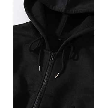 LOFAAC Women Fleece Full Zip Cropped Hoodie Sweatshirt