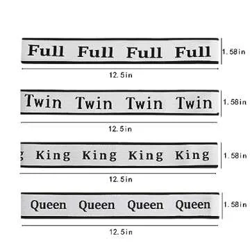 wuher Bed Sheet Organizer Bands Sheets Labels for Elastic Bedding Linen Closet Storage Foldable Sheet Set Organizer Sheet Keeper Band