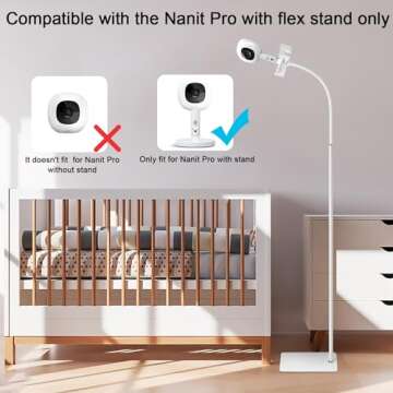 BFYTN Baby Monitor Floor Mount Stand for All Cameras