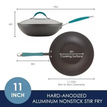 Rachael Ray Cucina Nonstick Wok Pan - 11-Inch Versatility