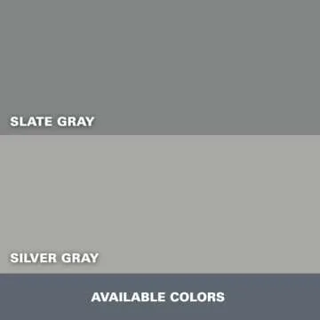 KILZ 1-Part Epoxy Acrylic Concrete and Garage Floor Paint, Interior/Exterior, Satin, Slate Gray, 1 Gallon