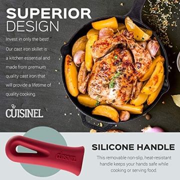 Cuisinel Cast Iron Skillet Set for All Cooking Needs