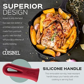 Cuisinel Cast Iron Skillet Set for All Cooking Needs